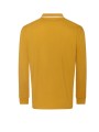 AWDIS Long Sleeve Tipped 100 Polo mustard/white personnalisable