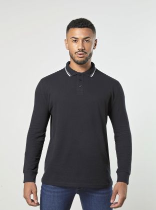 Long Sleeve Tipped 100 Polo
