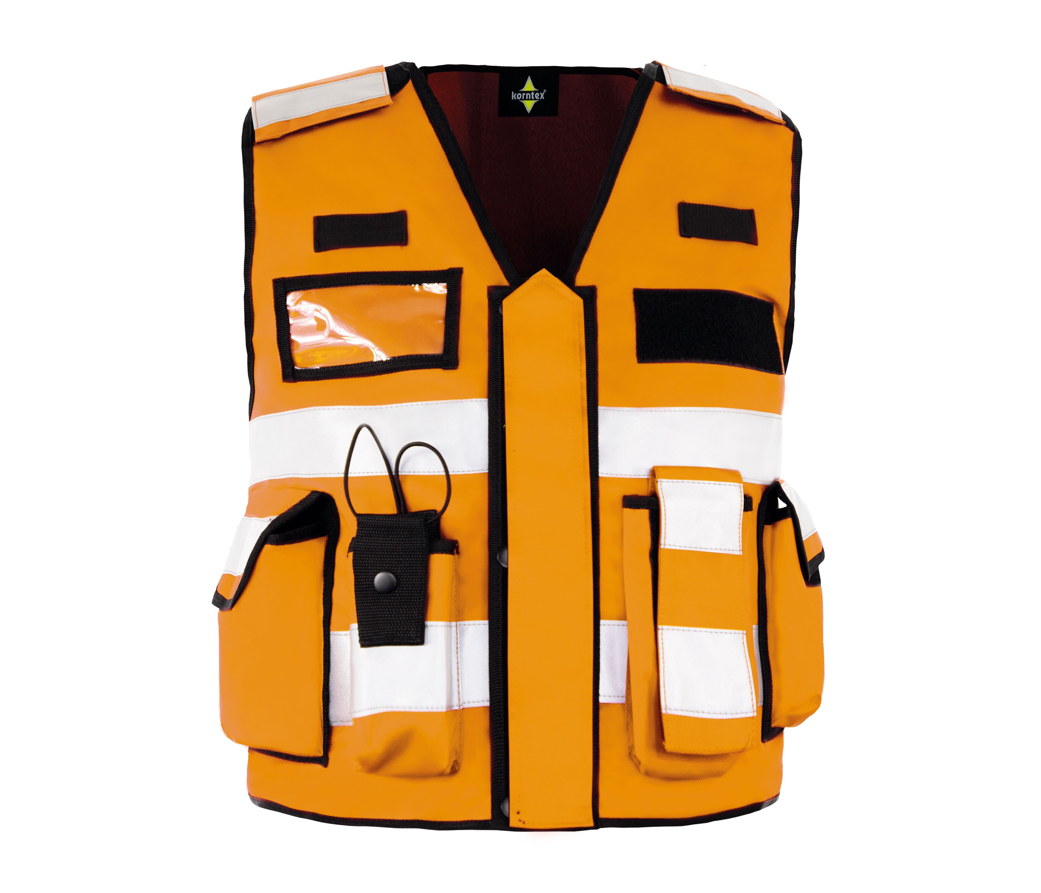 Gilet Di Sicurezza Arancione Per Bambini Korntex - Alta Visibilit&agrave;, Norma EN 1150