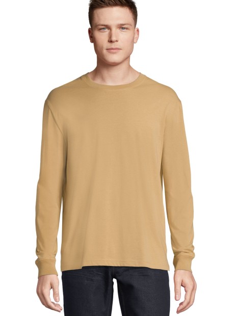T-Shirts à personnaliser SOL'S Unisex Long Sleeve T-Shirt Pioneer beige fonce