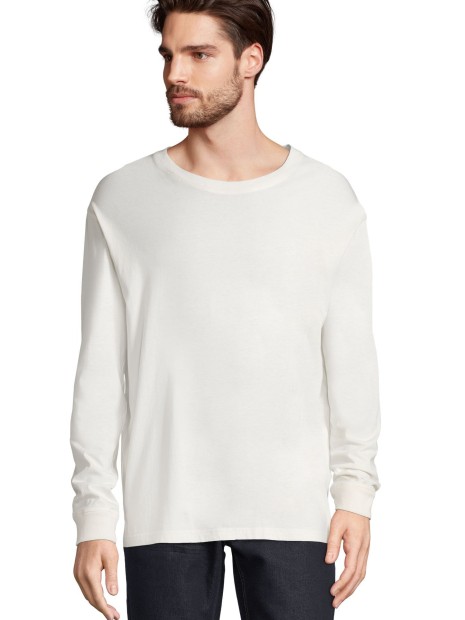 T-Shirts à personnaliser SOL'S Unisex Long Sleeve T-Shirt Pioneer ecru