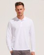 Poloshirt SOL'S Unisex Long Sleeve Polycotton Polo Shirt voor bedrukking &amp; borduring