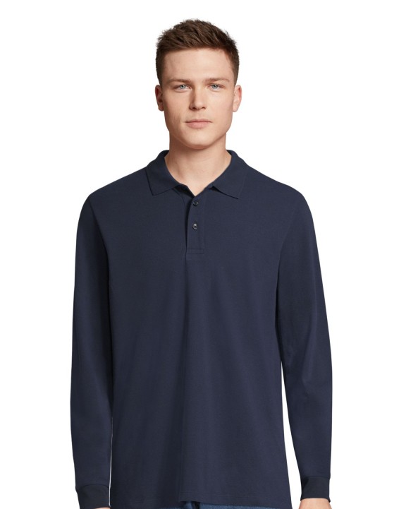 Poloshirt SOL'S Unisex Long Sleeve Polycotton Polo Shirt voor bedrukking &amp; borduring