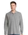 Poloshirt SOL'S Unisex Long Sleeve Polycotton Polo Shirt voor bedrukking &amp; borduring