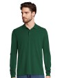 Poloshirt SOL'S Unisex Long Sleeve Polycotton Polo Shirt voor bedrukking &amp; borduring