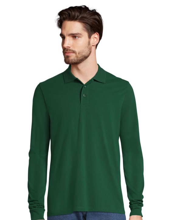 Poloshirt SOL'S Unisex Long Sleeve Polycotton Polo Shirt voor bedrukking &amp; borduring