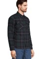 Chemises à personnaliser SOL'S Unisex Checkered Overshirt Noah vert empire