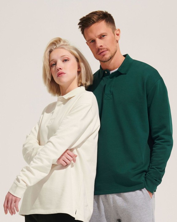 Sweater SOL'S Unisex Polo Collar Sweatshirt Heritage voor bedrukking &amp; borduring