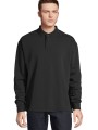Sweat-shirts à personnaliser SOL'S Unisex Polo Collar Sweatshirt Heritage noir