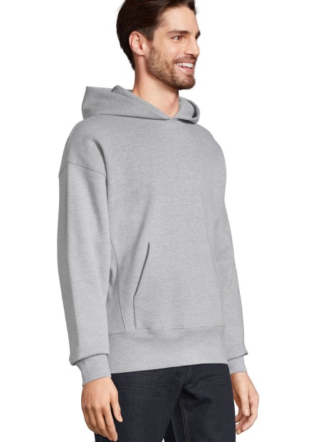 Sweat-shirts à personnaliser SOL'S Unisex Hooded Sweatshirt Origin gris chiné