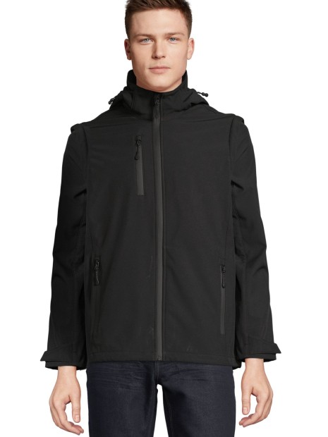 Softshells à personnaliser SOL'S Softshell Jacket 3in1 Falcon noir