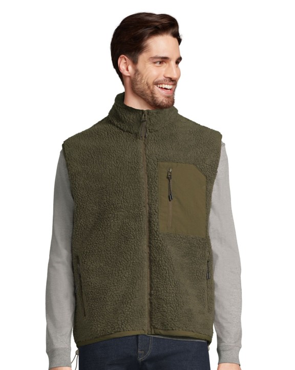 SOL'S Unisex Sherpa Bodywarmer Fury Jacke personalisierbar