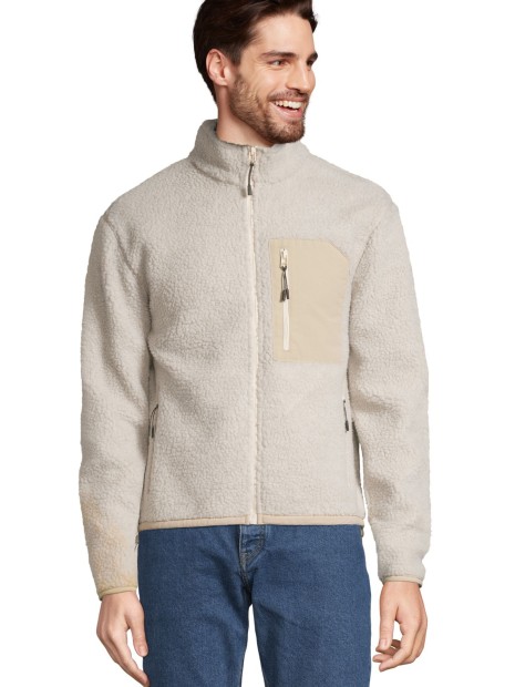 Vestes à personnaliser SOL'S Unisex Sherpa Jacket Fury shear beige/beige