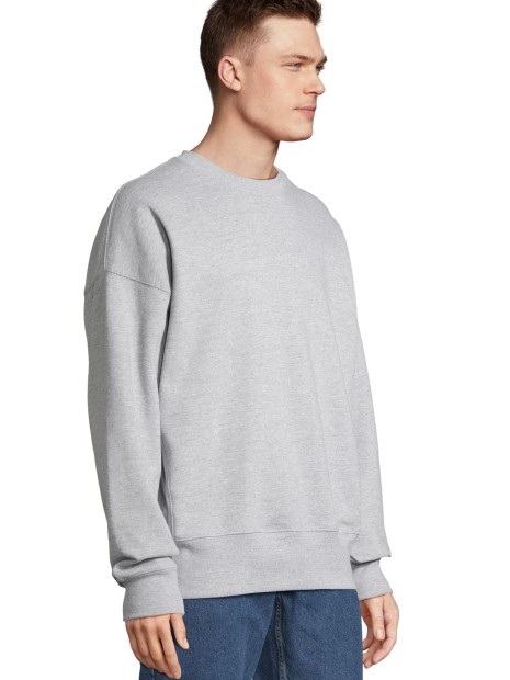 Sweat-shirts à personnaliser SOL'S Unisex Round-Neck Sweatshirt Authentic gris chiné