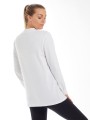 T-Shirts à personnaliser MANTIS ESSENTIAL HEAVY LONG SLEEVE T blanc