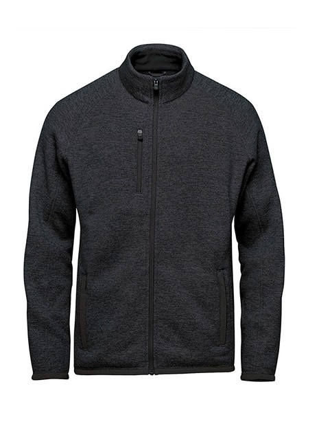 STORMTECH Men´s Avalanche F/Z Fleece Jacket Black Heather personnalisable