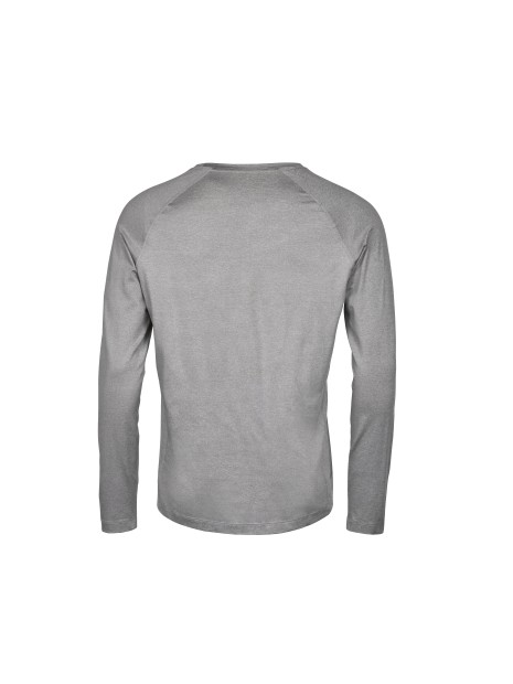 TEE JAYS LONG SLEEVE COOLDRY TEE gris chiné personnalisable