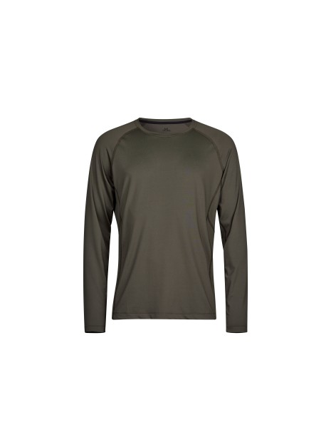 TEE JAYS LONG SLEEVE COOLDRY TEE deep green personnalisable
