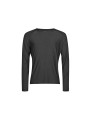 TEE JAYS LONG SLEEVE COOLDRY TEE Black Melange personnalisable