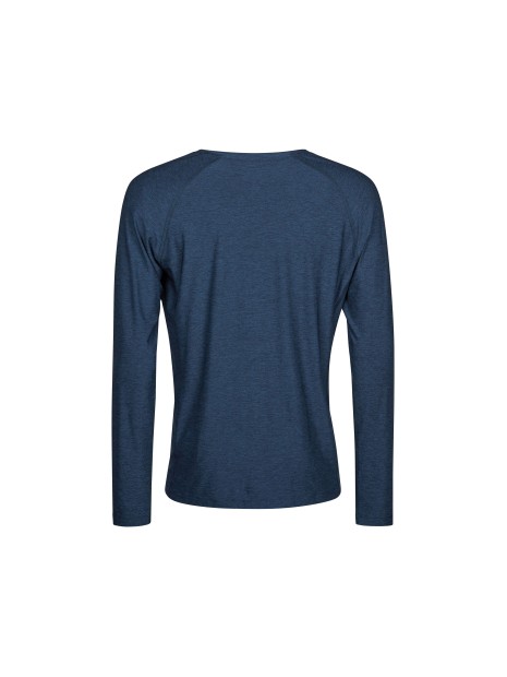 TEE JAYS LONG SLEEVE COOLDRY TEE navy melange personnalisable