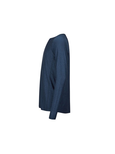TEE JAYS LONG SLEEVE COOLDRY TEE navy melange personnalisable