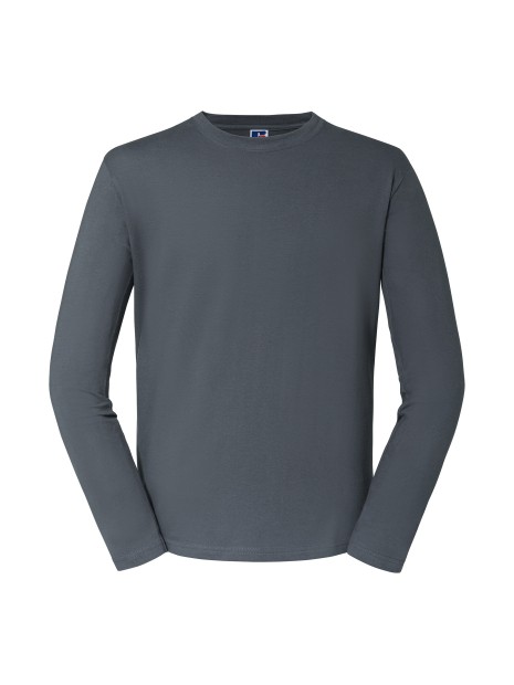RUSSELL T-shirt Classique manches longues gris convoi personnalisable