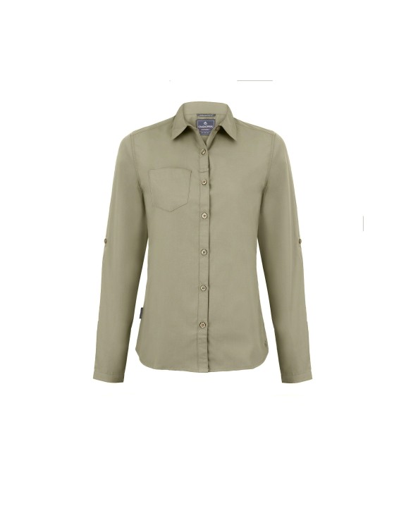 Chemise personnalisable CRAGHOPPERS EXPERT EXPERT WOMENS KIWI LONG SLEEVED SHIRT