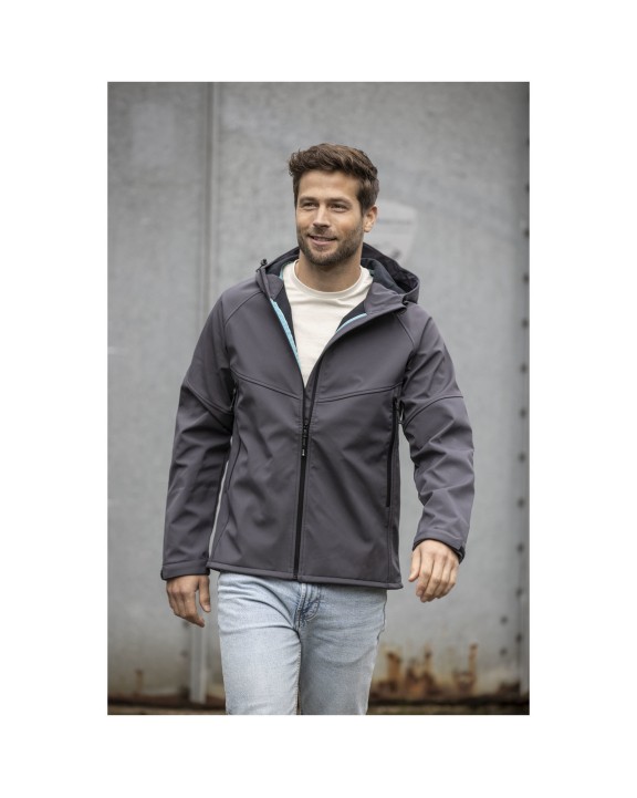 ELEVATE Coltan Softshelljacke aus recyceltem Material für Herren Softshell personalisierbar