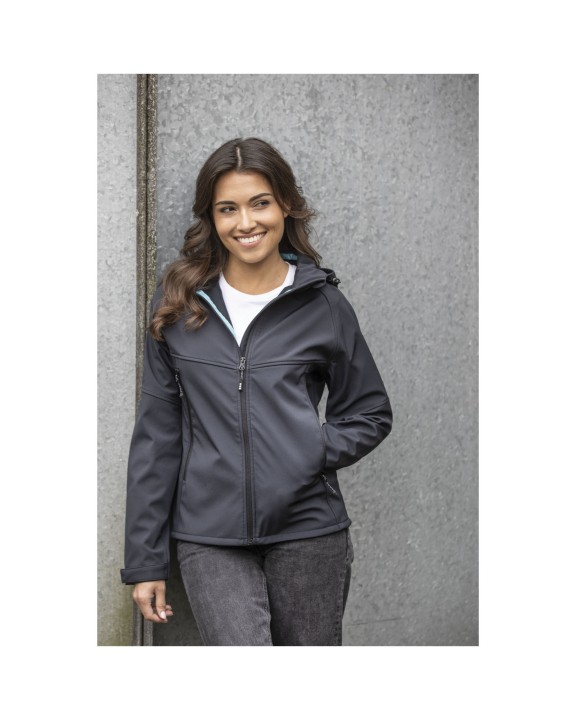 ELEVATE Coltan Softshelljacke aus recyceltem Material für Damen Softshell personalisierbar