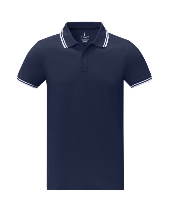 Polo personnalisable ELEVATE Polo tipping Amarago manches courtes homme