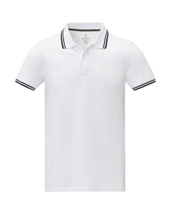 Polo personnalisable ELEVATE Polo tipping Amarago manches courtes homme