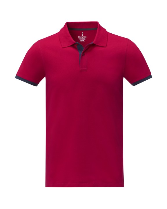 ELEVATE Morgan Polo für Herren, zweifarbig Poloshirt personalisierbar