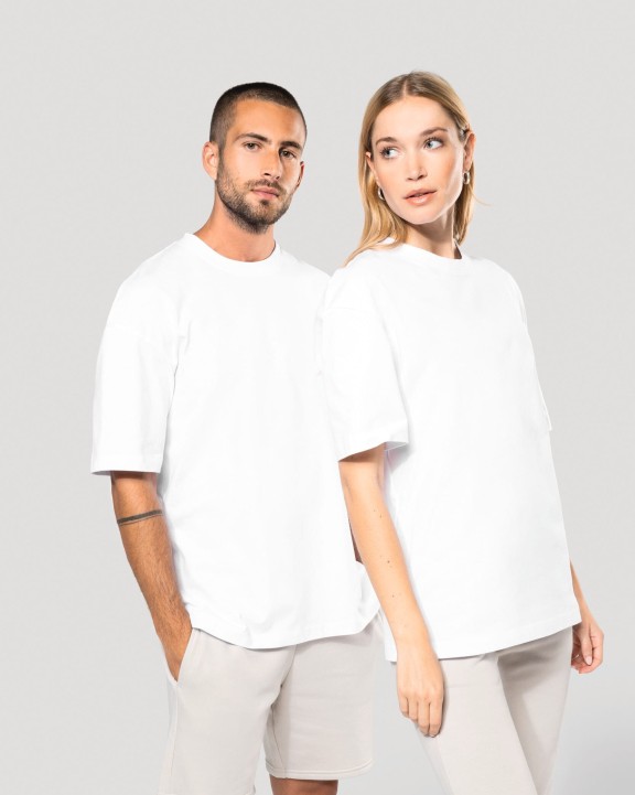 T-shirt KARIBAN Oversized T-shirt korte mouwen uniseks voor bedrukking &amp; borduring