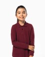 KARIBAN Polohemd mit langen Ärmeln für Kinder. Poloshirt personalisierbar