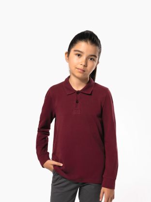 Polo manches longues enfant