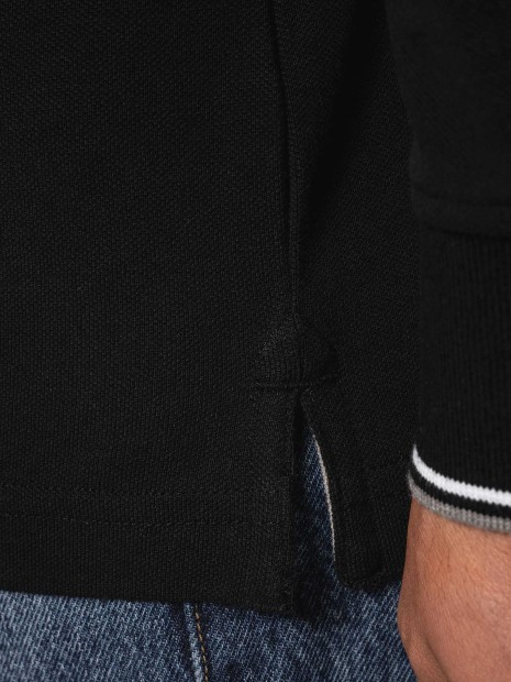 Polos à personnaliser KARIBAN Polo maille piquée manches longues homme 