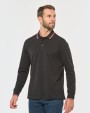 Polo personnalisable KARIBAN Polo maille piquée manches longues homme