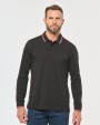 Polo personnalisable KARIBAN Polo maille piquée manches longues homme