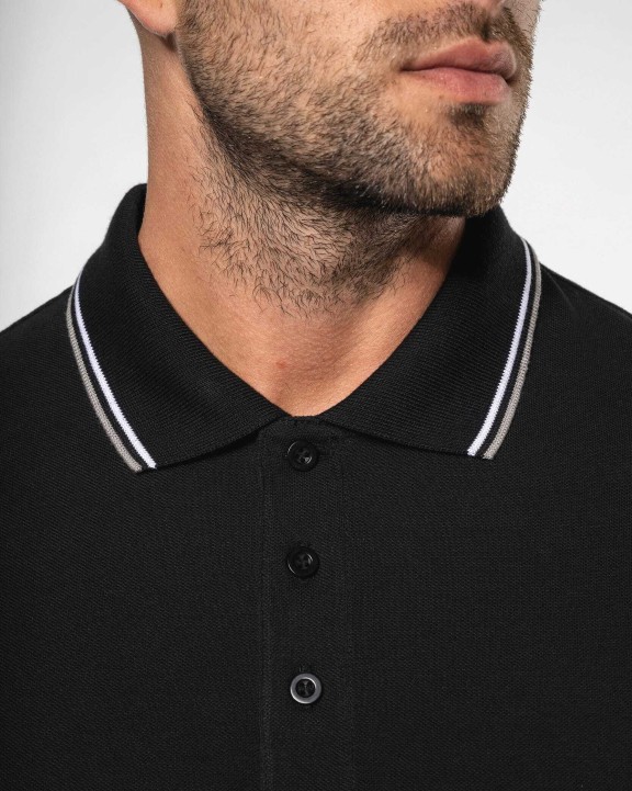 Polo personnalisable KARIBAN Polo maille piquée manches longues homme