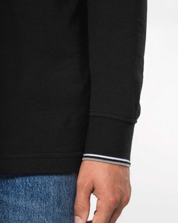 Polo personnalisable KARIBAN Polo maille piquée manches longues homme