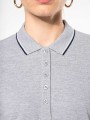 Polos à personnaliser KARIBAN Polo maille piquée manches longues femme 