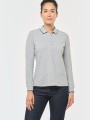Polos à personnaliser KARIBAN Polo maille piquée manches longues femme 