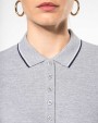 Polo personnalisable KARIBAN Polo maille piquée manches longues femme