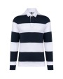 Polo personnalisable KARIBAN Polo rugby rayé manches longues unisexe
