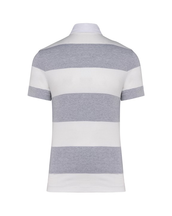 Polo personnalisable KARIBAN Polo rugby rayé manches courtes unisexe