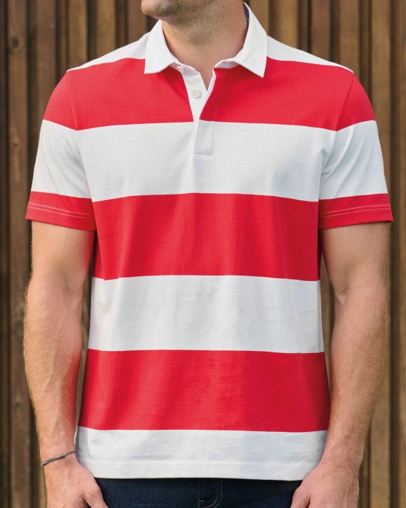 Poloshirt KARIBAN Gestreepte uniseks polo korte mouwen voor bedrukking &amp; borduring