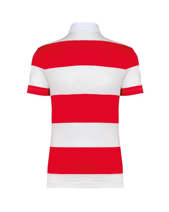 Polo personnalisable KARIBAN Polo rugby rayé manches courtes unisexe