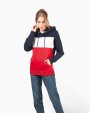 KARIBAN Dreifarbiges Kapuzensweatshirt, Unisex Sweatshirt personalisierbar