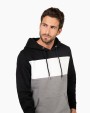 Sweater KARIBAN Driekleurige unisex sweater met capuchon voor bedrukking &amp; borduring
