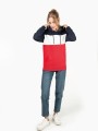 Sweat-shirts à personnaliser KARIBAN Sweat-shirt tricolore à capuche unisexe 